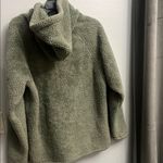 PINK - Victoria's Secret Cozy Sherpa Hoodie in Olive Green Photo 4