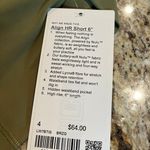 Lululemon New Align High-Rise Short 6" - Bronze Green Photo 2