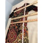 Tiana B . Shift Dress Womens Medium Black Paisley Slit Sleeve Boat Neck Pullover Photo 8