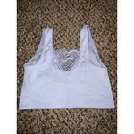 Rhonda Shear light blue sports bra with lace overlay‎ size large Photo 1