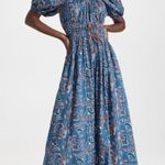 Cleobella Rhea Ankle Boho Midi Dress In Lazuli Photo 0