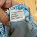 Princess Polly Blue Floral Lace Trim Corset Cropped Top Size Small / 6 Photo 7