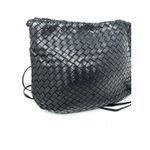 Bottega Veneta  Intrecciato Messenger Vintage Black Leather Crossbody Bag Photo 1
