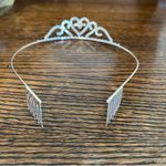 Tiara with rhinestones Silver Photo 4