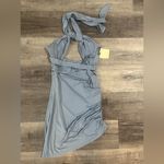 superdown  Revolve Suzette Mini Dress in Dusty Blue Photo 3