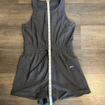 Zyia Women's Gray Pinstripe La Jolla Sleeveless Short Romper Small Photo 7