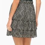 J.Crew Tiered Mini in Black and Light Khaki Dots sz L 10-12 Photo 4