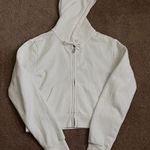 John Galt White Zip Up Hoodie Photo 0