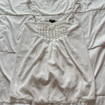 Morgan Taylor Womens Size Small 90s Y2K Cami Tank Top Babydoll Lingerie White Coquette Fairy Photo 0