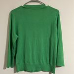 Kate Spade Tula knit Green Sweater cardigan pearl button rhinestone trim 20PTP Photo 6