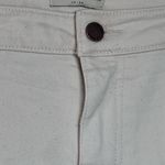 Oliver Logan Ecru Color Aberdeen Wide Leg High Rise Cropped Raw Hem Size 32 Photo 2