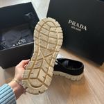 Prada Monochrome Lace-Up Sneakers Photo 1