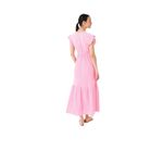 Honorine Ruby Ruffle Cotton Seersucker Midi Dress Size M Photo 11
