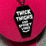 Handmade Thick Thighs and Spooky Vibes Necklace Gothic Jewelry Halloween witchy emo goth Photo 8