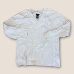 Bill Blass Vintage Y2K  Jeanswear Ribbed V-Neck Sweater Off White L Photo 1