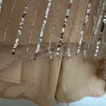 Mac Duggal Sequined Vneck Puff Sleeve Gown Photo 11