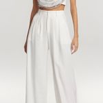 Elliatt Joviality Rosette Crop Top White Ruffled CARRIE BRADSHAW Style Size S Photo 0