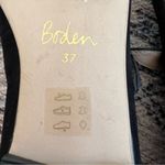 Boden Flat Buckle Mary Jane Ballet Flats Size 37 Suede Black Pointed Toe Shoes Photo 9