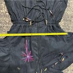 Skea Paris Vail Vintage Size 6 Black Sunburst Beaded Tassel Sueded Winter Jacket Photo 14