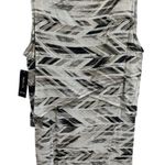 Style & Co NEW . Black Brown White Geometric Print Tiered Dress Artsy Lagenlook L Photo 6
