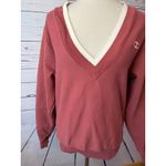 Champion Reverse Weave Sweatshirt V-neck Small Womens V-neck Varsity Preppy Photo 3
