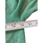 VTG Y2K Shimmery Aqua Green Beaded Detail Vneck 3/4 Sleeve Fairy Top 1x Photo 10