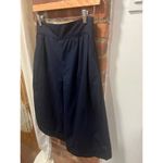 COS  Wide Leg Navy Belted Culottes Cropped Pants Size 2 Photo 5