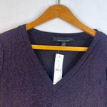 White House | Black Market WHBM NWT Metallic Shimmer Purple Stretchy Dressy Top Christmas Holiday Sz XS Photo 2