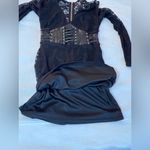 Bebe Black Adri Lace Faux Leather Corset Dress Party Cocktail Rockin
Edgy Size 0 Photo 6