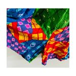 Jams World Vintage  Multi Color Patchwork Shorts Romper Photo 2