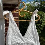 Lulus  One to Remember White Tie-Strap Tiered Babydoll Dress Women's Medium Photo 3