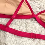 J.Crew Ribbed Triangle Bikini Top Hot Pink Size 3X Photo 4