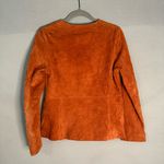 Vintage 1980's Pursuits Ltd. Burnt Orange Genuine‎ Suede Leather Jacket Boho 8 Photo 3