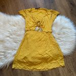 Lulus LULU’S Seaport Mustard Yellow Tie-Front Mini Dress Photo 4