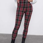 ZARA Checkered Leggings Size 26 Photo 1
