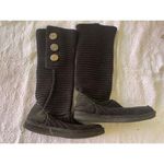 UGG Australia S/N 5819 Black Knit Cuff Booties Womens Size 8 Photo 2