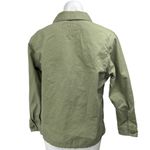 Levi's Women's Army Green Button Down Long Sleeve Pockets Shirt Jacket Top Sz S Photo 1
