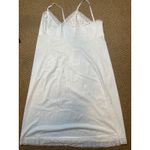 Vanity Fair Vintage White Lace Trim Slip Dress Lingerie Adjustable Strap Photo 2