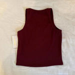 Marika Maroon Crop Tank Top Photo 1