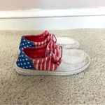 Hey Dude  Women's Sneakers - Red, White, and Blue Photo 1