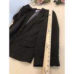Le Suit Women’s Blazer 18 Brown Subtle Stripe 2-Button Career Jacket Lapel Notch Photo 7