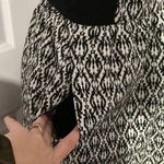 Madewell Black And White Diamond Sleeveless Knee Length Dress Photo 4