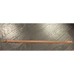 Lands' End  Brown Leather Belt Womens Size 34 35 Hidden Zipper Back 506‎ Preppy Photo 1