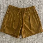 Vince Box Pleat Drawstring Shorts Gold Orche Size XS Photo 0