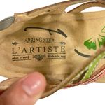 L'ATISTE Spring Step L'Artiste 38 (7.5- 8 )Loma Lace Up Cork Wedge Sandals Photo 8
