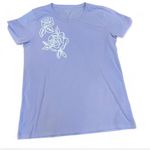 j crew collectors tee lavender embroidered purple ribbon rose top sz m nwot Size M Photo 0