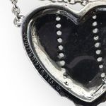 Judith Ripka  Rhodium Plated Sterling Silver Heart Pendant Necklace Photo 3