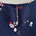 Gap Navy Blue Tank Top with Flowers, Square Tank Top, Layering Tank, Size Small Photo 8