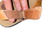 Clarks Sandals Brown Leather Comfort Strappy Wedge Open Toe Walking Shoes sz 11 Photo 2