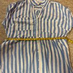 Ava & Viv  Blue and White Striped Midi Dress Photo 11